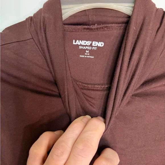 Lands' End Brown Turtleneck Brown Size Medium - Picture 5 of 6